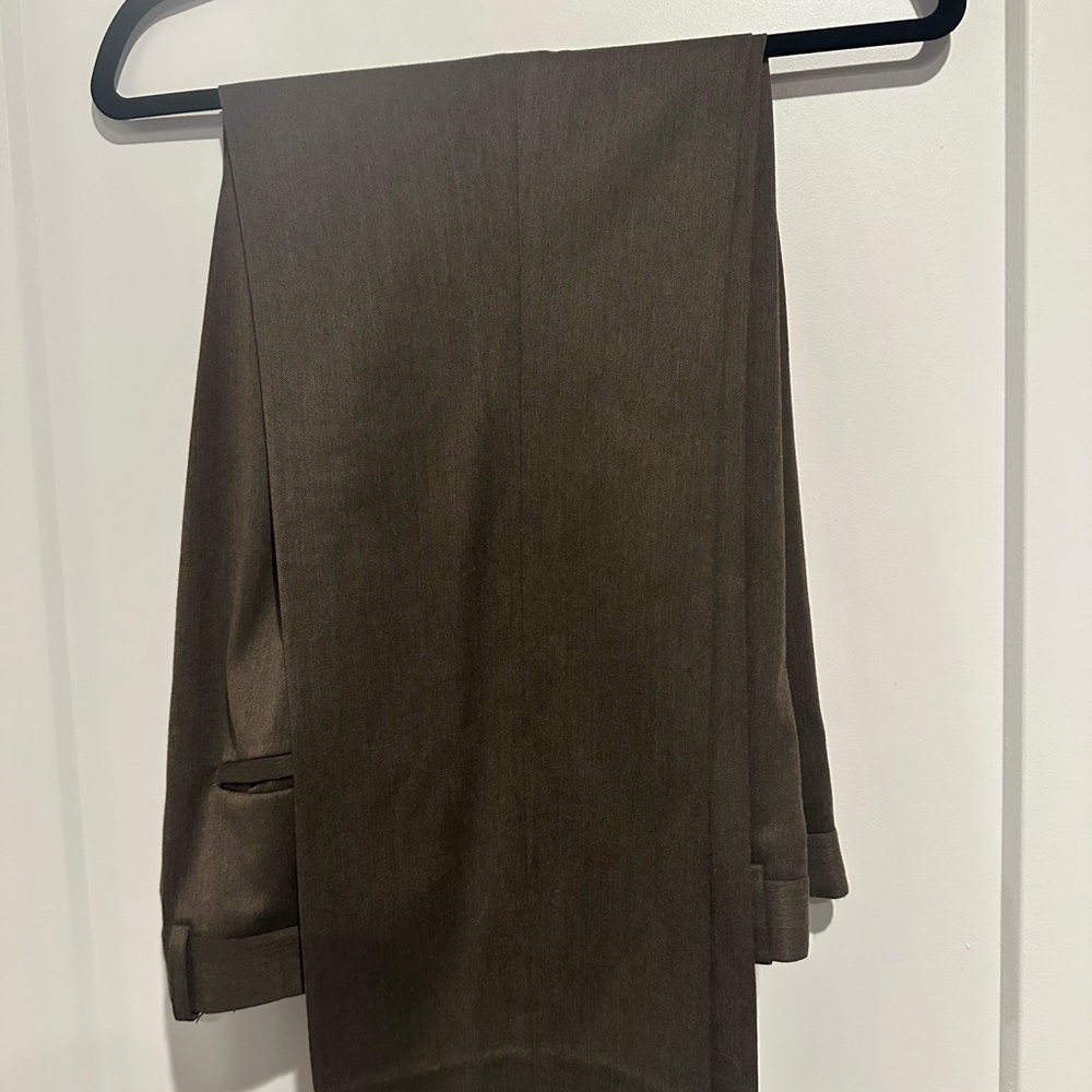 Perry Ellis Men's Chocolate Brown Dress Pants 32x32